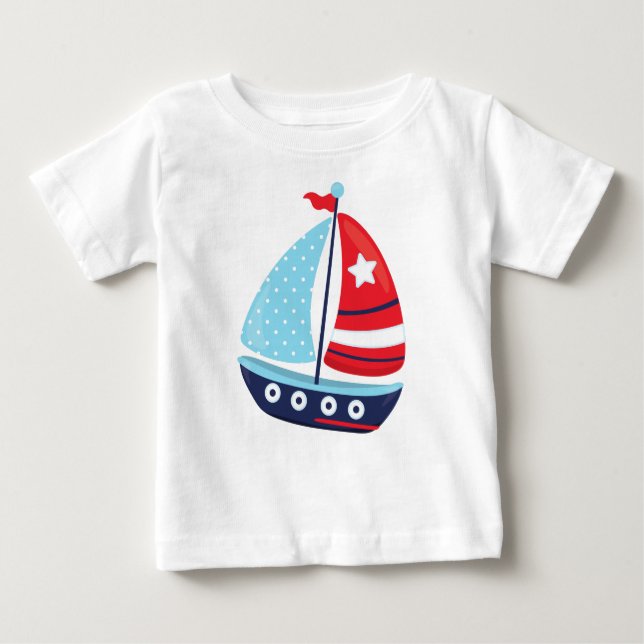 Camiseta Barco à vela, marinheiro, à vela, velas, barco, na (Frente)