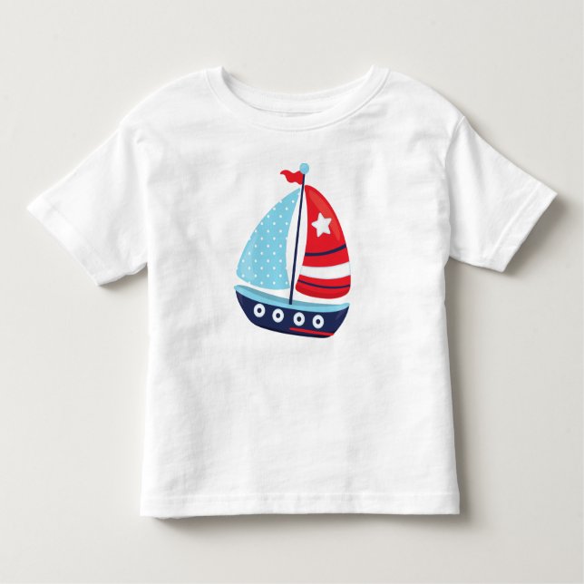 Camiseta Barco à vela, marinheiro, à vela, velas, barco, na (Frente)