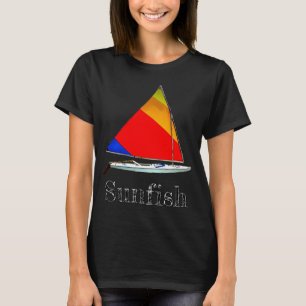 Camiseta Barco à vela Sunfish Vintage, Barco à vela Retro C