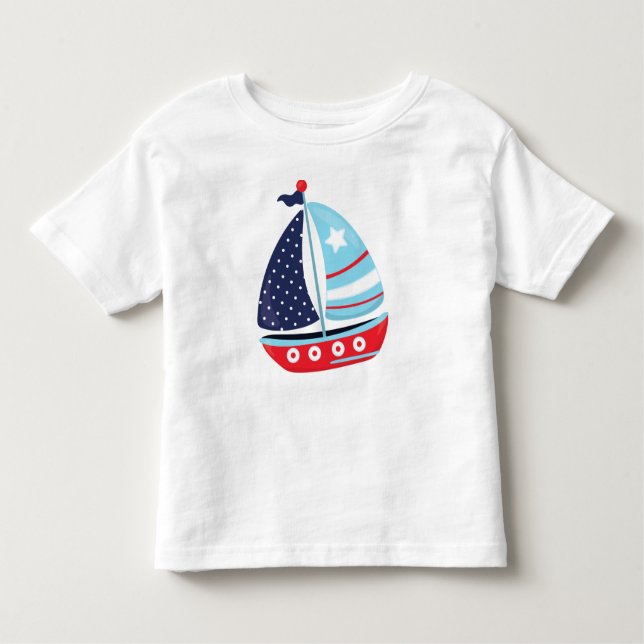 Camiseta Barco à vela, vela, vela, barco, navio, vela (Frente)