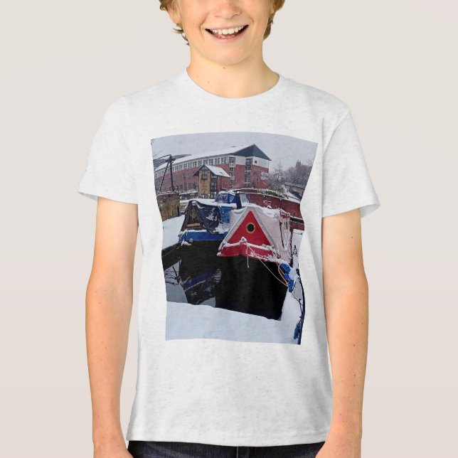 Camiseta Barco azul e vermelho (Frente)