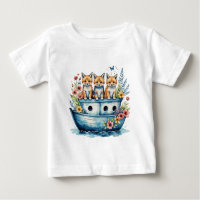 Barco cortado com animais