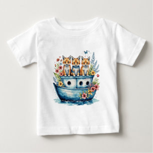 Camiseta Barco cortado com animais