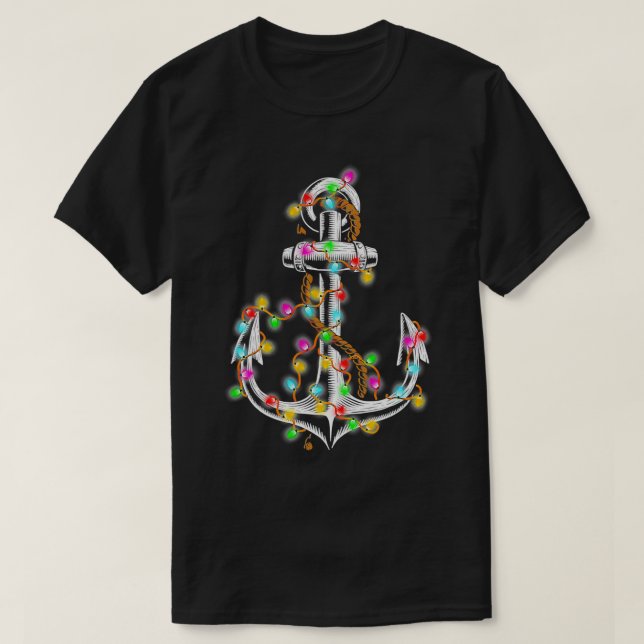 Camiseta Barco das Luzes de Natal 2 (Frente do Design)