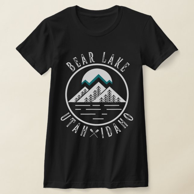 Camiseta Barco de acampamento Bear Lake Utah Idaho (Postura )