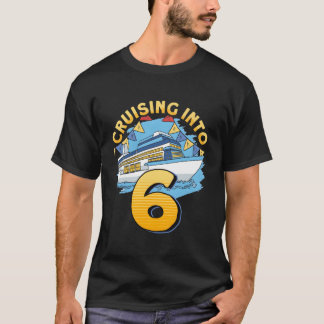 Camiseta Barco de Cruzeiro Atracando em 6 Cruzeiros