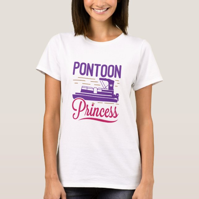 Camiseta Barco de Motor Pontoon Princess (Frente)