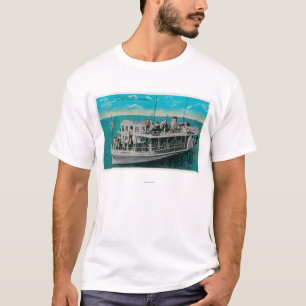 Camiseta Barco de parte inferior de vidro em Avalon, ilha