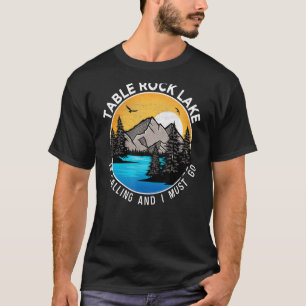 Camiseta Barco De Pesca Acampamento Lakeview Mesa Lake