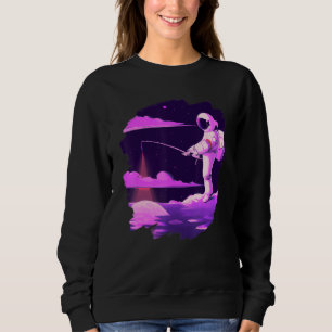 Camiseta Barco de Pesca Astronauta Espaço Oceano Lago Legal