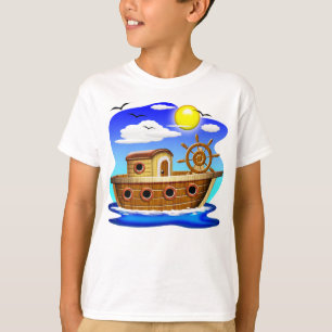 Camiseta Barco de Pesca Cartoon 