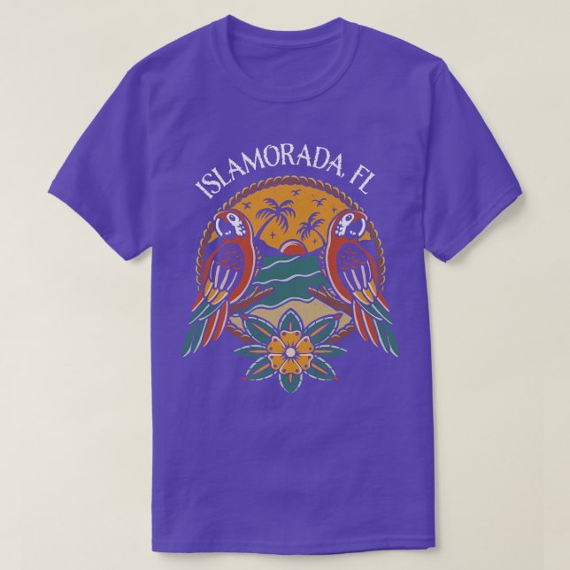 Camiseta Barco de Pesca de Islamorada Florida Keys (Frente do Design)