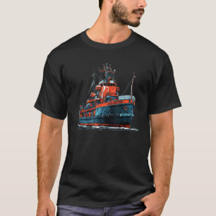 Camiseta Barco de Pesca Legal para Navios, Peixes e Amantes