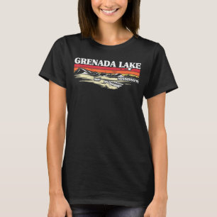 Camiseta Barco de pesca Vaga do lago de Granada