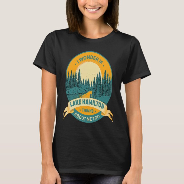 Camiseta Barco de pesca Vaga do Lago Hamilto (Frente)