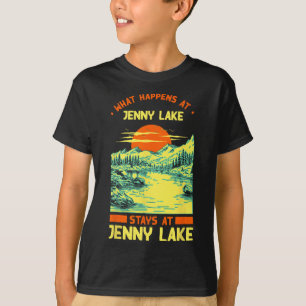 Camiseta Barco de pesca Vaga do lago Jenny Lake