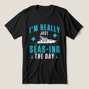 Camiseta Barco de Tugboat Eu realmente estou apenas tomando