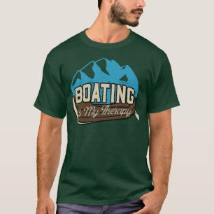Camiseta Barco É Meu Campo De Pesca Terapêutica Do Lago
