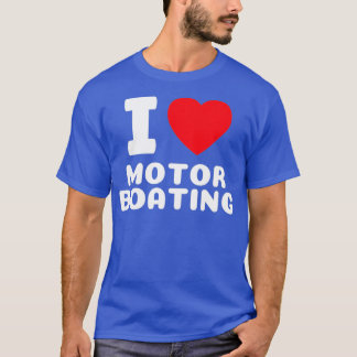 Camiseta Barco Engraçado Adoro motor Barco Cooler s Lake Li