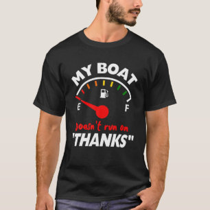 Camiseta Barco engraçado meu barco não funciona com gás Obr