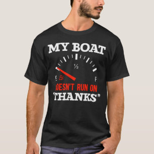 Camiseta Barco Engraçado Meu Barco Não Funciona Em Obrigado