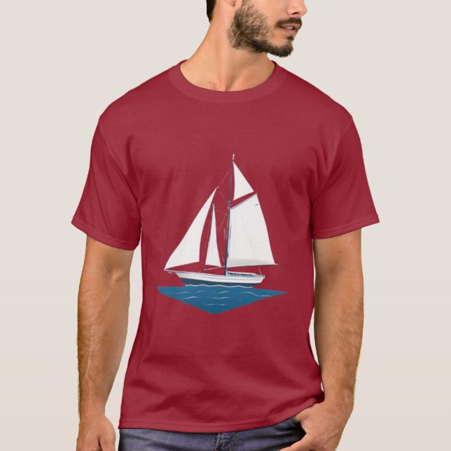 Camiseta barco marítimo (Frente)