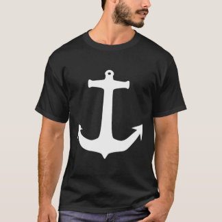Camiseta Barco Náutico de Pré-Disquete Anchor Branco
