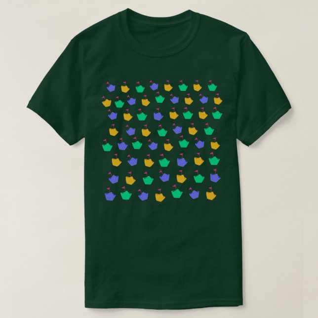 Camiseta barco origami (Frente do Design)