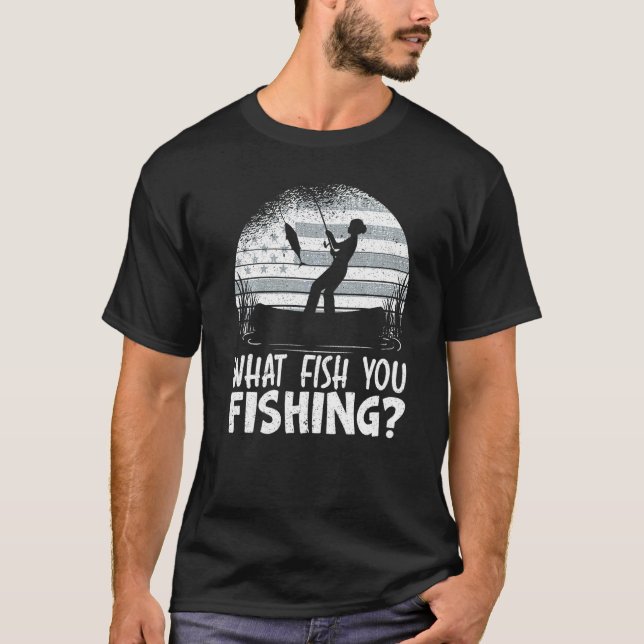 Camiseta Barco Patriótico de Pesca Pescador (Frente)