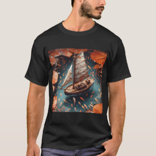 Camiseta Barco Pequeno, Arte Gerada por IA