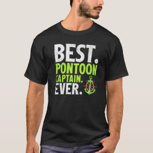Camiseta Barco Pontão Melhor Capitão de Pontão de Sempre Pr