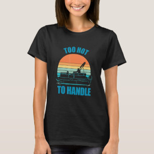 Camiseta Barco Pontoon Muito Quente Para Lidar