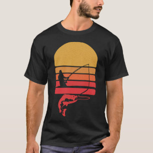 Camiseta Barco retrô de pesca ao sol
