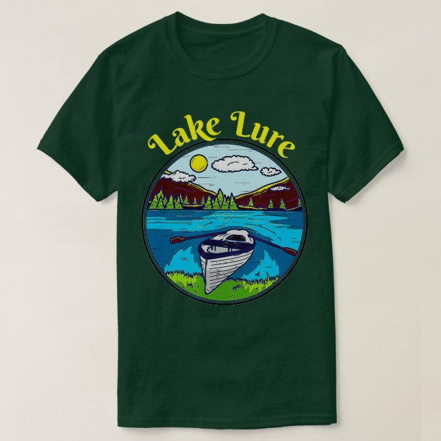 Camiseta Barco Retroativo do Lago Lure Clothing North Carol (Frente do Design)