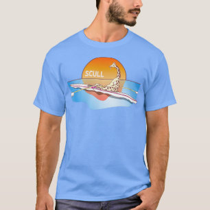 Camiseta Barco-Solteiro girafa
