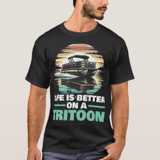 Camiseta Barco Tritão Barco Triplo Pontão Capitão do Pontão