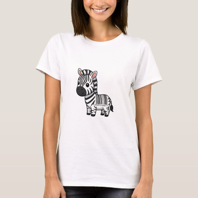 Camiseta Barcode Zebra Cutie (Frente)