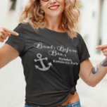 Camiseta Barcos antes do cruzeiro Festa de solteira de Bro<br><div class="desc">Este design foi criado através da arte digital. Pode ser personalizado clicando no botão personalizar e alterando a cor, adicionando um nome, iniciais ou as suas palavras favoritas. Entre em contato comigo em colorflowcreations@gmail.com se você quiser usar este design em outro produto. Veja mais das minhas criações ou siga-me em...</div>
