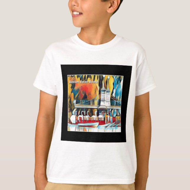 Camiseta Barcos Cisne de Boston Art Deco (Frente)