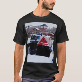 Camiseta Barcos de canal vermelho e azul