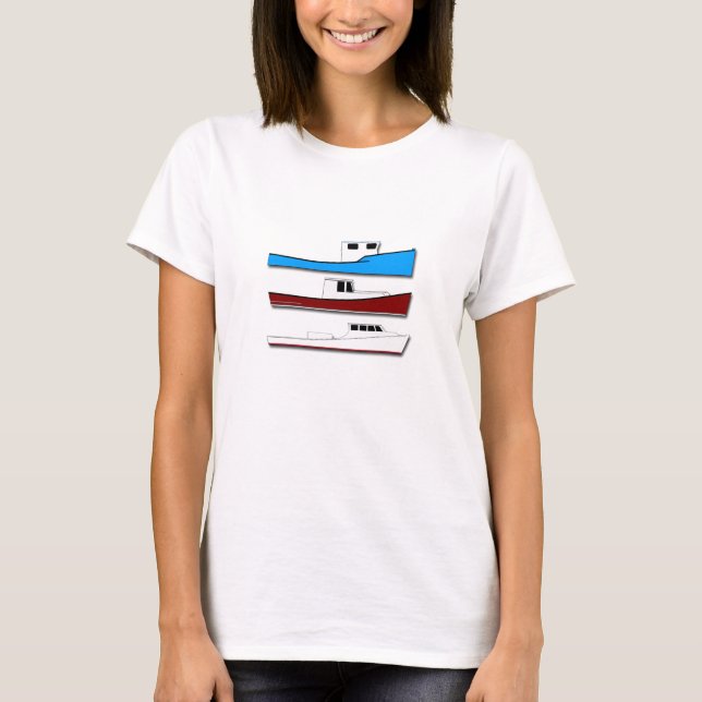 Camiseta Barcos de pesca comercial (Frente)