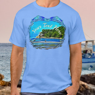 Camiseta Barcos de Pesca Tropicais Mismaloya 0346