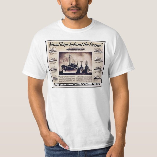 Camiseta Barcos do Armada atrás das cenas (Frente)