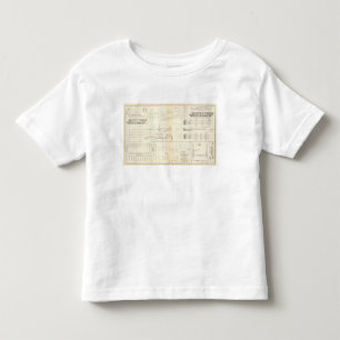 Camiseta Barcos dos desenhos, pontes, vagões, projécteis