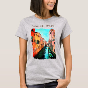 Camiseta Barcos em Veneza, Itália