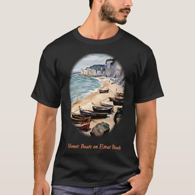 Camiseta Barcos na Praia em Étretat (Frente)