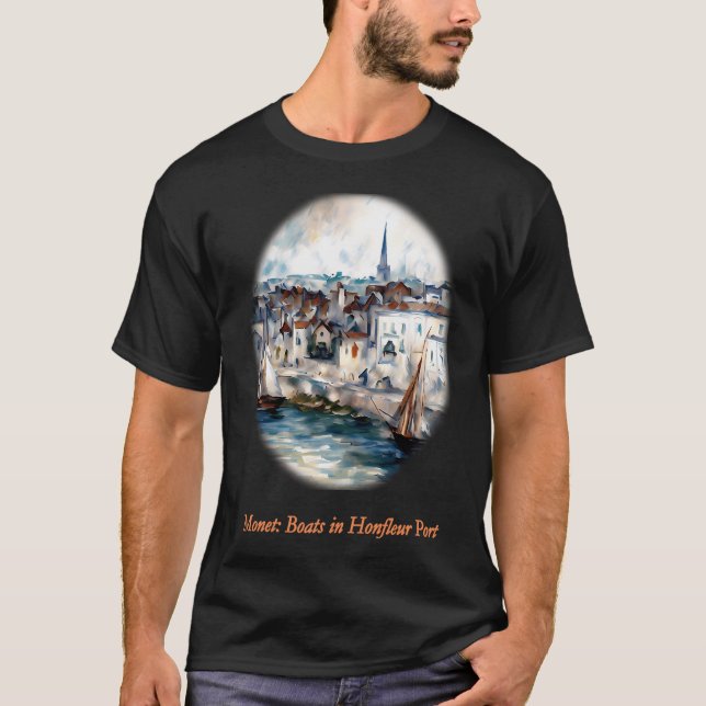 Camiseta Barcos no Porto de Honfleur (Frente)