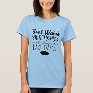 Camiseta Barcos ondas de sol não são nada como dias de la