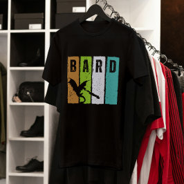 Camiseta Bard Dungeon Fantasy Role interpretando Grunge T-S