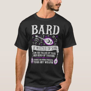 Camiseta BARD, O MESTRE DA MÚSICA - Dungeons &amp; Dragõe
